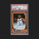 Victor Wembanyama 2025-26 Bowman Chrome Orange Geometric /25 On Card Auto PSA 10