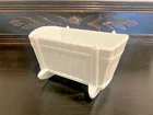 Vintage Milk Glass Baby Cradle Candy Dish, Planter, etc. - 1950's Indiana Glass