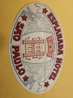 Esplanada Hotel Sao Paulo Bresil Ancien Etiquette Hotel Luggage Label — photo 7