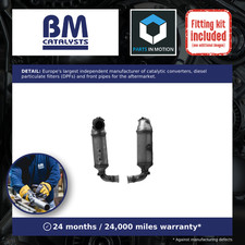 Catalytic Converter with PPF / GPF + Fitting Kit fits CITROEN C4 CACTUS THP 1.2