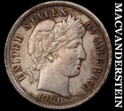 1900 Barber Dime - Scarce  Almost Uncirculated+  Better Date  No Reserve  #K138