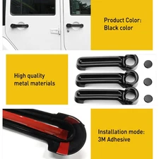 Exterior Door Tailgate & Handle Cover Trim JEEP For Wrangler JK 07-18 4Door 5pcs