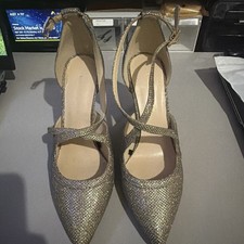 Marc Fisher Kaylane sparkly heels evening event holiday Size 6.5  (no box) 