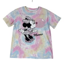 Disney Shirt Girls XL 14-16 Multicolor Tie-Dye Minnie Mouse Graphic Tee Cartoon