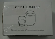 Clear Ice Ball Maker Mold 2.8" Crystal Sphere Whiskey Cocktail Silicone Freezer