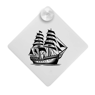 Saugnapf Auto Fensterschild ''Oldtimer Segelschiff'' (CG00024054)