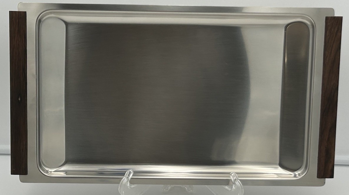 MCM Kalmar Design Server Set Stainless Rosewood Spatula Oval Rectangle Trays Box