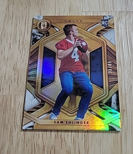 2021 Gold Standard SAM EHLINGER White Gold /49 Rookie Card RC #175 Colts Texas. rookie card picture