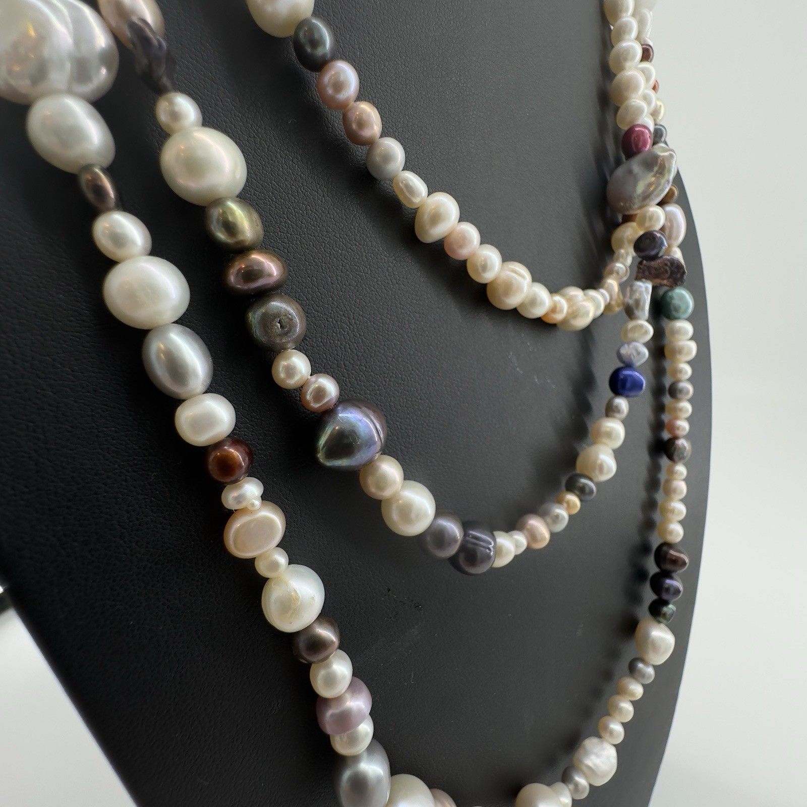Multicolor Freshwater Pearl Necklace 70” Long