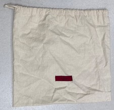 Valentino Drawstring Dust Bag Beige 15.5  X 14.5  