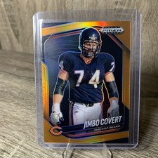JIMBO COVERT 2025 PANINI PRIZM BLACK FOOTBALL Orange Prizm /49 Chicago Bears