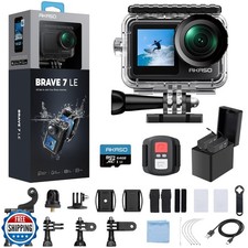 AKASO Brave 7 LE 4K30fps Action Camera with 64GB MicroSDXC U3 Mem