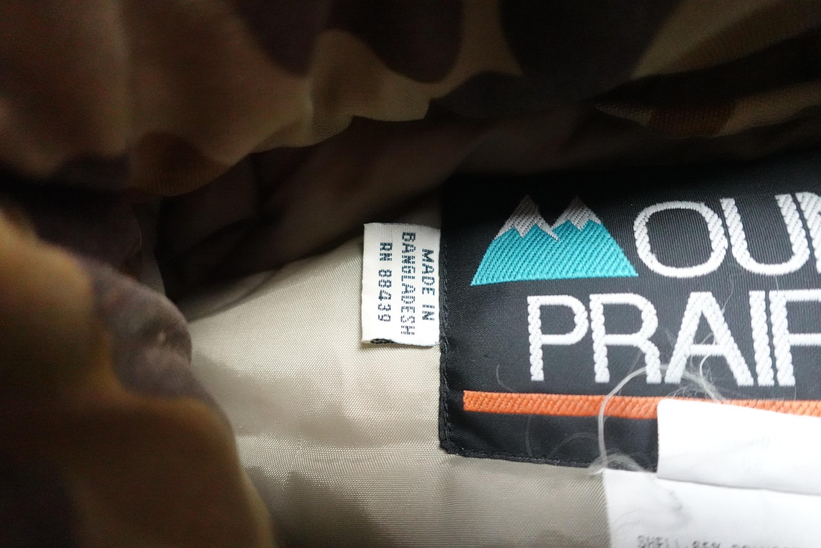 Vintage Mount'n Prairie Camo Jacket Mens Large Brown Duck Insulated Winter