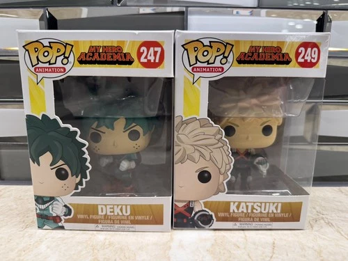 Funko Pop My Hero Academia Deku Izuku Midoriya Katsuki Bakugo Bundle 247 249