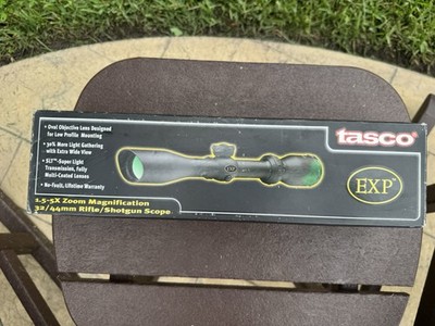 Tasco EXP 1.5-5X Variable Zoom Extra Wide Oval View Shotgun / Rifle Scope 44LT