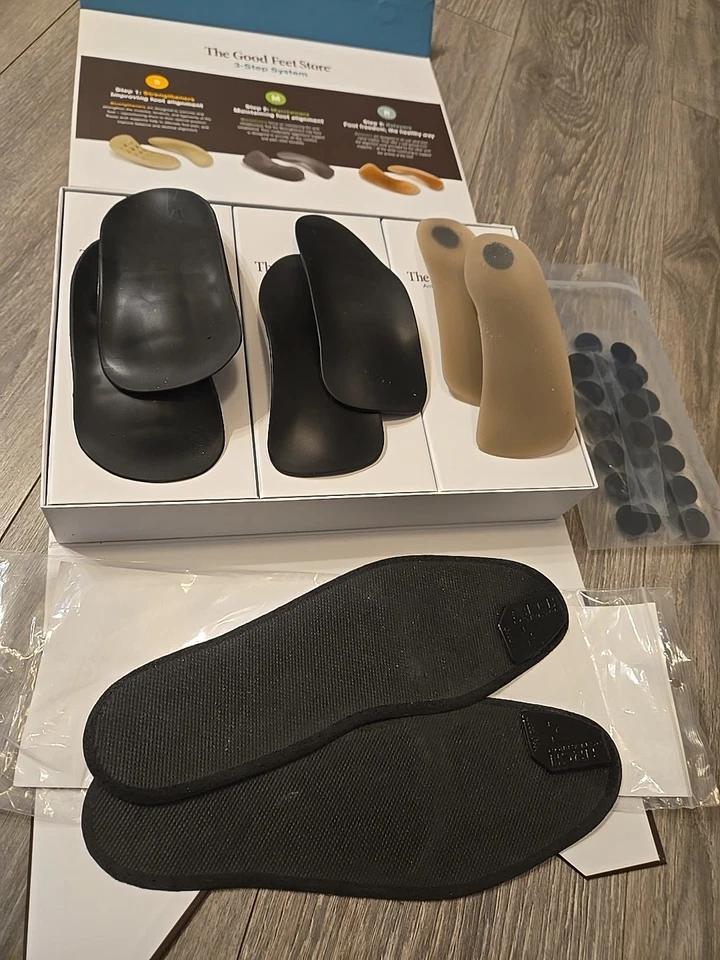 Sistema de suporte Good Feet 3 passos arco kit completo almofada palmilhas super atléticas - Imagem 4 de 4
