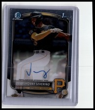 2025 Bowman Chrome #CPA-JS Jhonny Severino Prospect Autographs