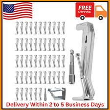 50-Pack Hidden Gutter Hangers 5" K-Style Heavy Duty Rain Gutter Brackets