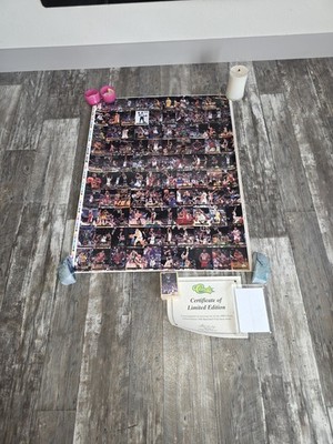 1993 Classic Draft Basketball  Gold Trading Card uncut Sheet Shaq, Webber & COA