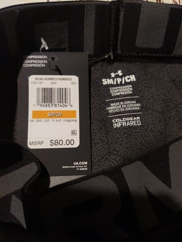 Under Armour Herren ColdGear Infrarot bedruckte Leggings 1381747 schwarz Tarnmuster Small - Bild 5 von 5