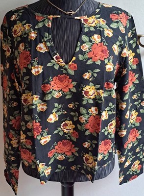 DIVIDED by H&M Hübsches Da.Shirt/Bluse bunt kurz GR:M wie S? S.MAß!Getr.w.neu!