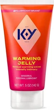 K-Y Warming Jelly Lube, Sensorial Personal Lubricant, Glycol Based Formula, 5 fl