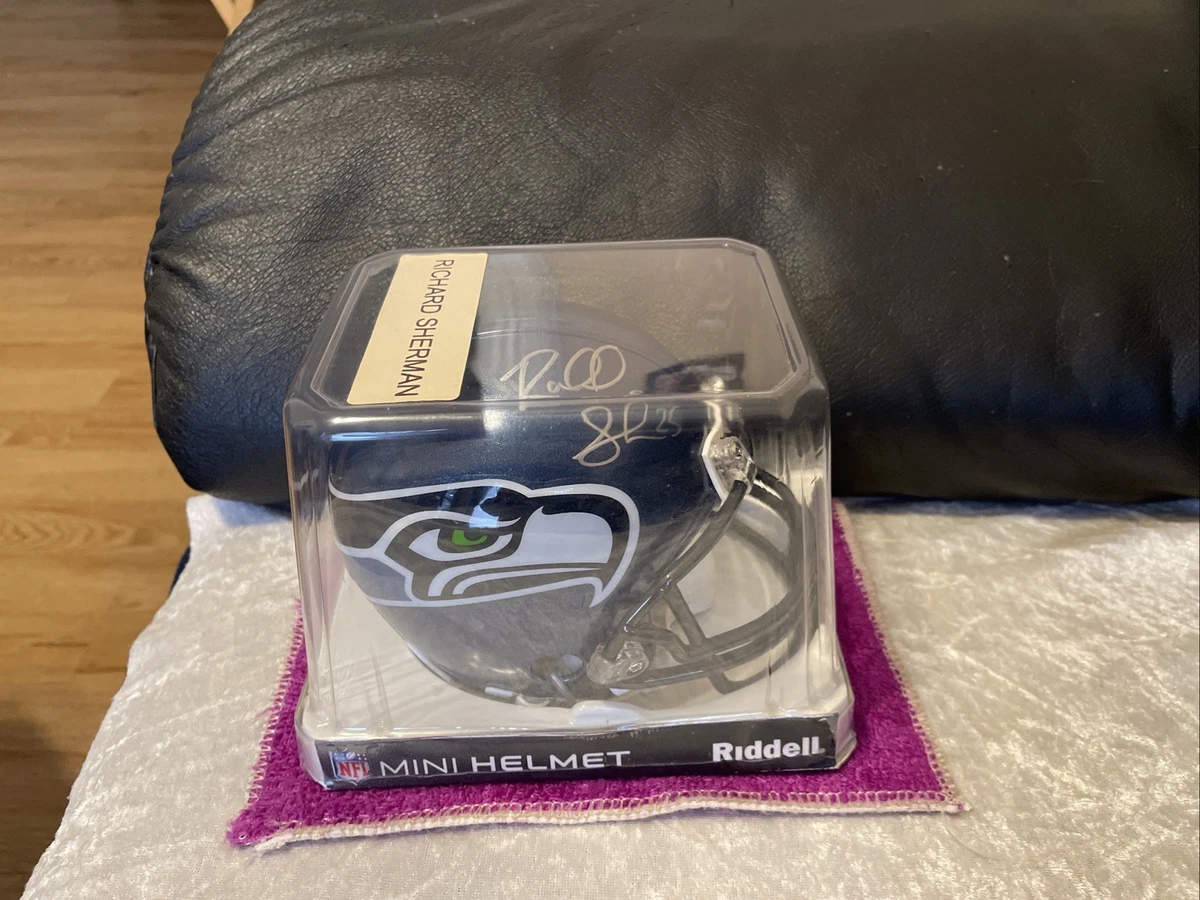 Richard Sherman Original Autographed Football NFL Helmets for sale