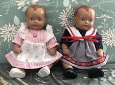 süße Schildkröt Repliken 2 Stück 16 cm Sammlerpuppen Puppen Ende 1990/2000