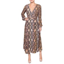 Rachel Rachel Roy Printed Fit & Flare MIDI Dress Size 2