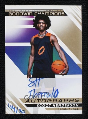 2022 Goodwin Champions Inscriptions 44/50 Scoot Henderson The Real 0 Auto 3q8