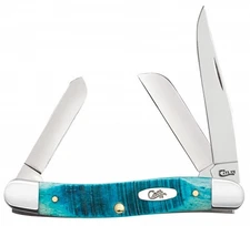Case xx Medium Stockman Knife Sawcut Caribbean Blue Bone Stainless Pocket 25597