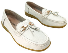 Damart Tassel Loafer Shoes Women's UK Size 6 Leather Look Slip On Design
