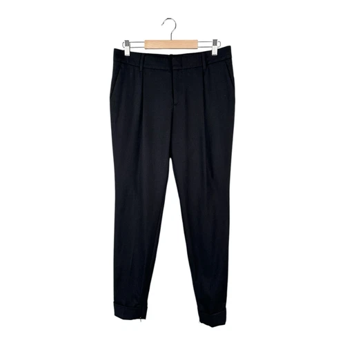 Pantalone elegante donna vintage Gucci lana e cashmere nero taglia IT42