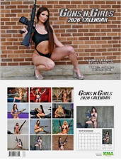 2026 GUNS & GIRLS WALL CALENDAR gun tactical weapons bikini babes SALE 🔥🔥