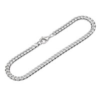 Armband 925 Sterling Silber 19Cm Panzerkette Oval Geschliffen Damen Armkette Neu
