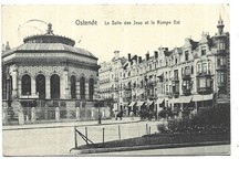 BELGIQUE  OSTENDE  LA SALLE DES JEUX ET LA RAMPE EST