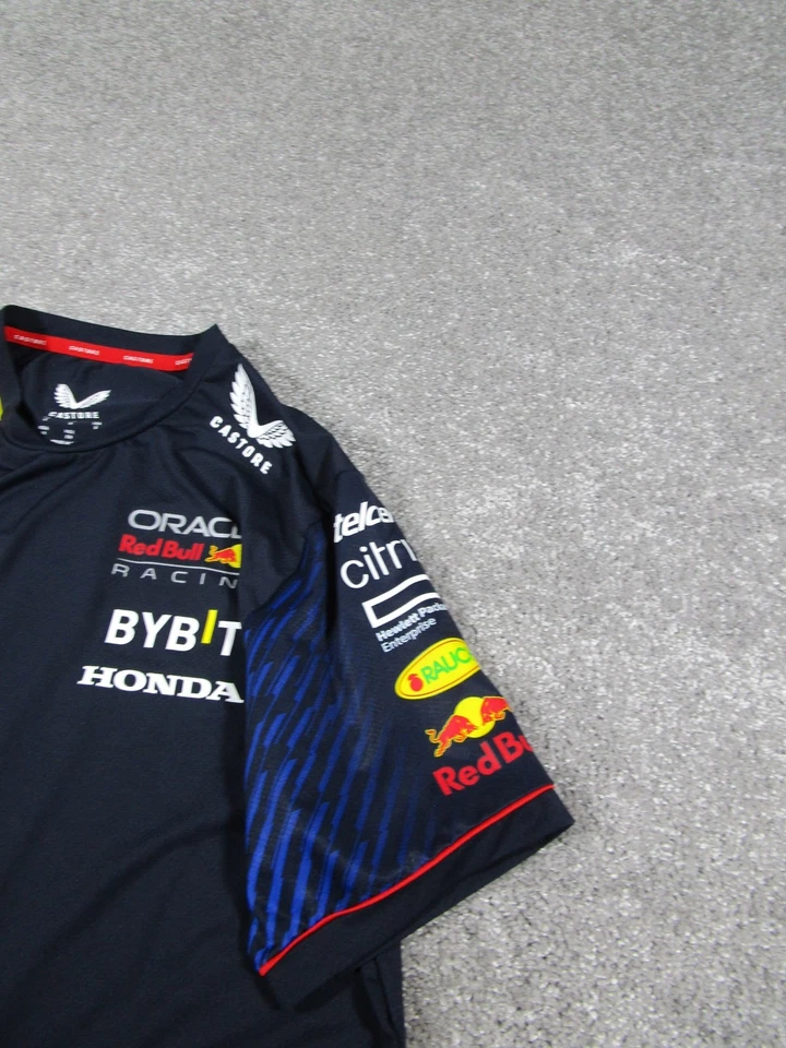 Oracle Red Bull Racing Shirt Mens Small Formula 1 F1 Honda Castore 2023 Team Tee - Image 4 of 4