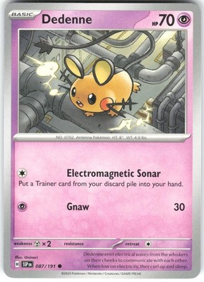 Dedenne 087/191 Surging Sparks Pokemon Card NM SSP TCG English