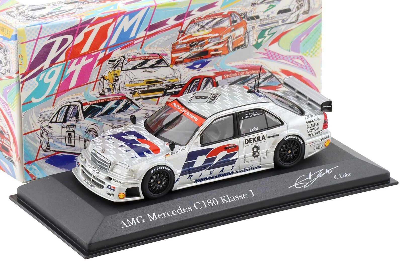 Minichamps 1:43 Mercedes AMG C180 DTM 1994 Team AMG #8 E.Lohr Model