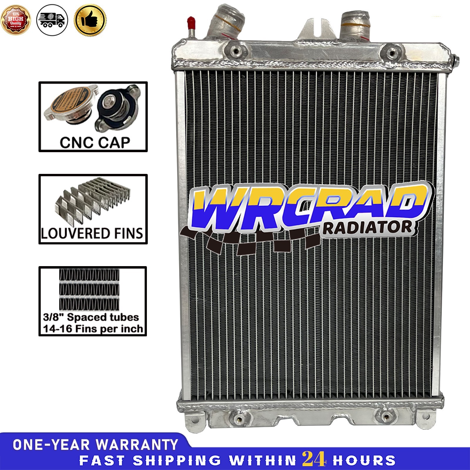 Left Aluminum Radiator Fit 2000-2006 Ferrari 360 3.6L W/O Sensor hole NO Sensor