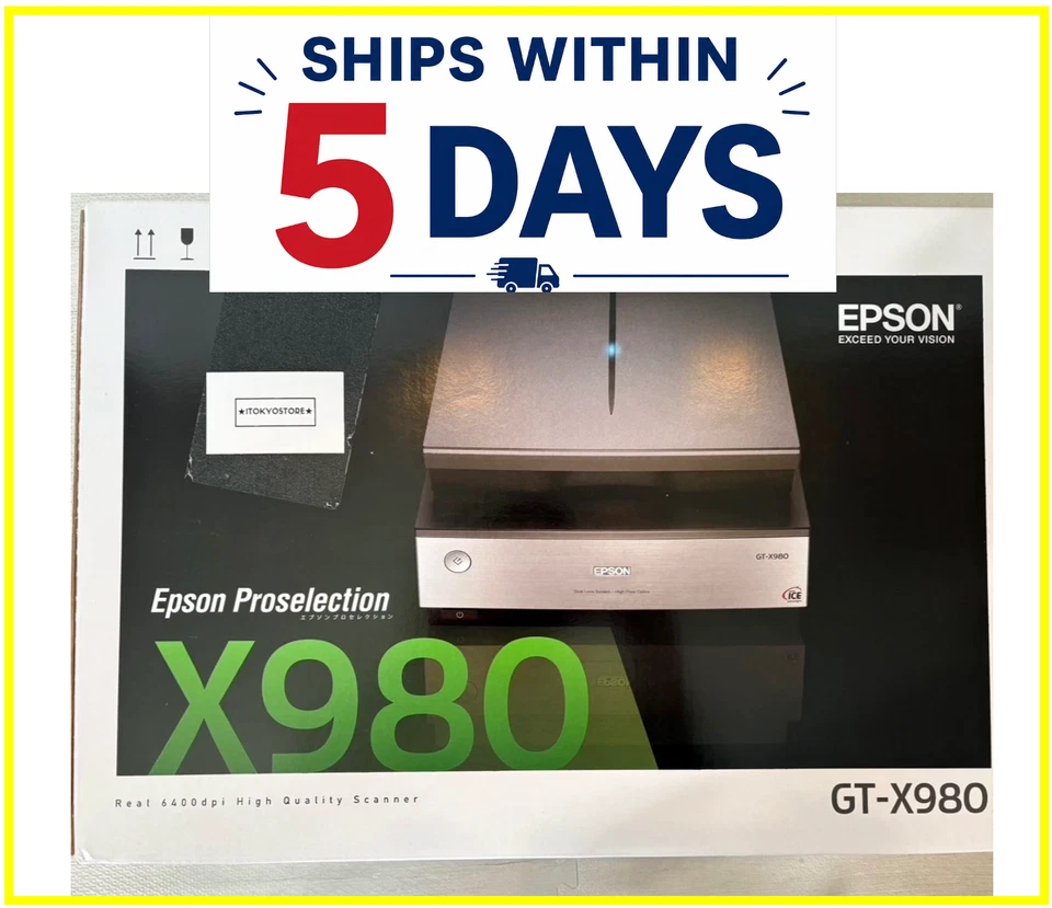 Epson Perfection EPSON GT-X980 V850 Pro High-performance film Scanner Black - Image 1 of 4