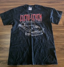 Vtg 1995 57' Chevy Bel Air Graphic T Shirt Bash Cars Hanes Beefy Tag Black/Red M