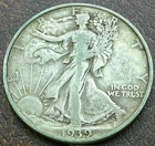 US 1939-S Walking Liberty Half  **