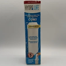 Camco 52412 Hydro Life Fresh Water Filter Cartridge C-2063 New Sealed