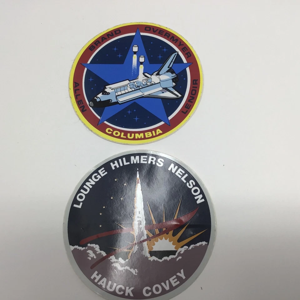 20 pc Set Vintage NASA Decals Missions Emblems - Insigns collection 1980 -1990 - Image 3 of 4