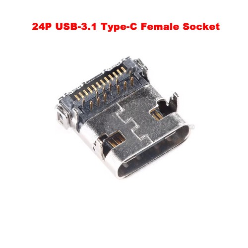 6P/16P/24P SMD DIP USB-3.1 Type-C Female Socket Jack Fast Charge HD Transmission - Picture 13 of 16