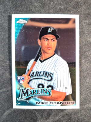 2010 Topps Chrome #190 Mike Giancarlo Stanton Rookie Card New York