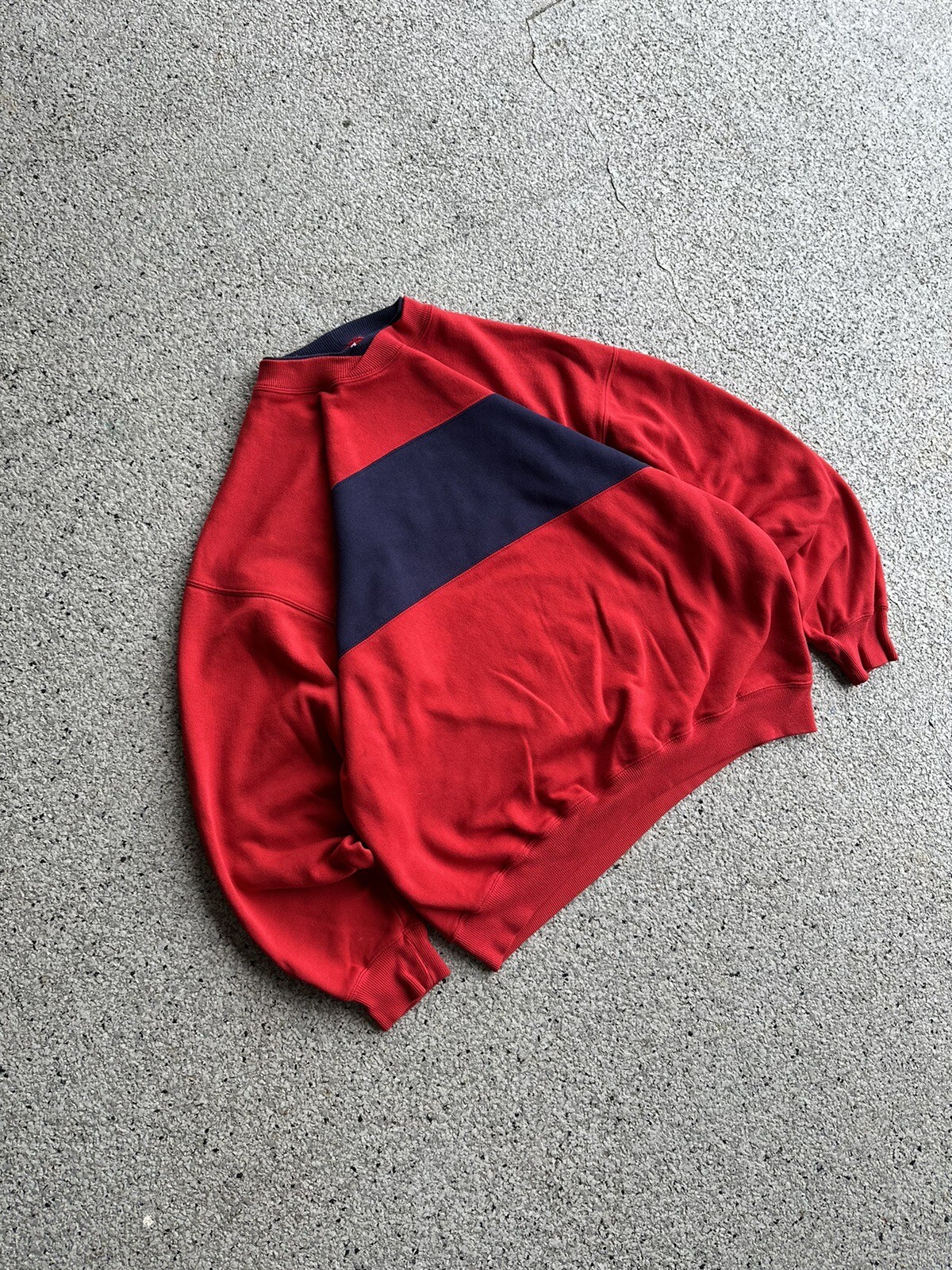 Vintage 90s Cheetah Blank Plain Color Block Crewneck ??? - Gem