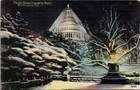 Capitol Building at Night Washington DC Vintage Postcard