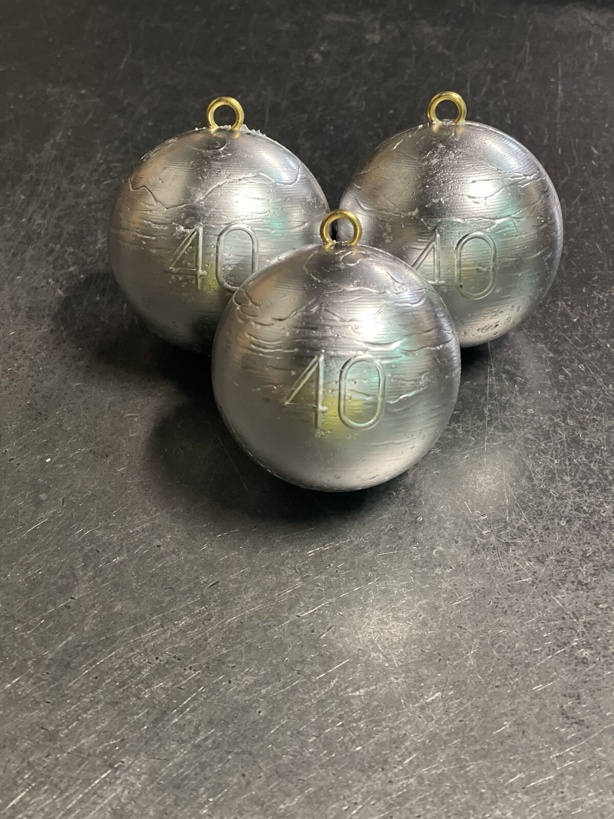 (3) 40 oz Cannonball Sinkers Lead Fishing Weights Free Shipping!! eBay